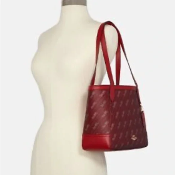 COACH Horse And Carriage Tote 27 With Horse And red - Picture 3 of 13